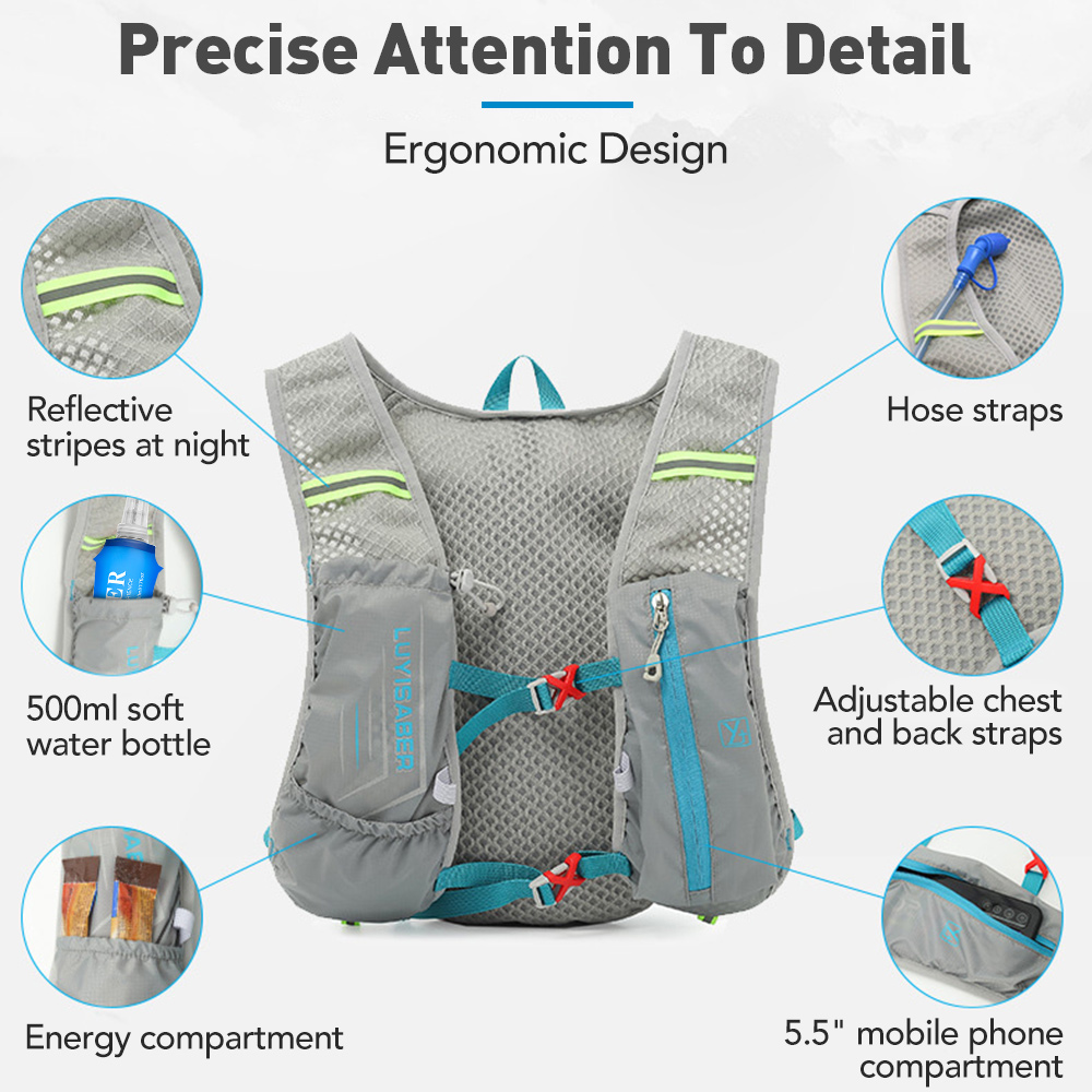5L Ultra-light Hydration Vest  - đánh giá và giá Cycling Commuter Backpack Waterproof