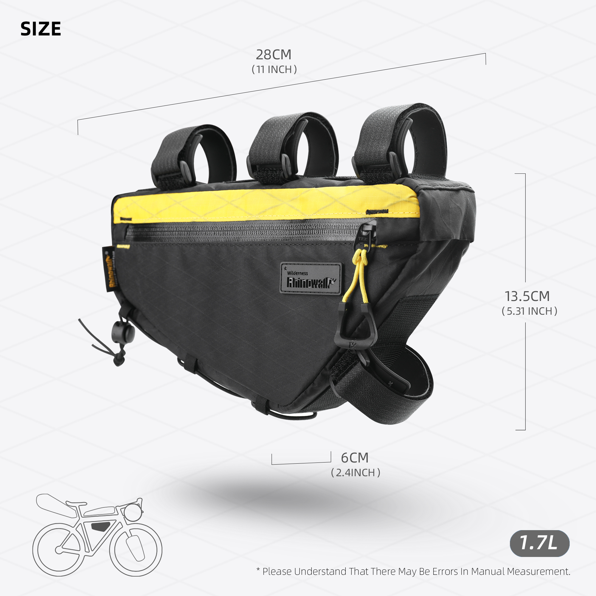 Rhinowalk Bicycle Triangle Bag - đánh giá và giá Cycling Commuter Backpack Waterproof