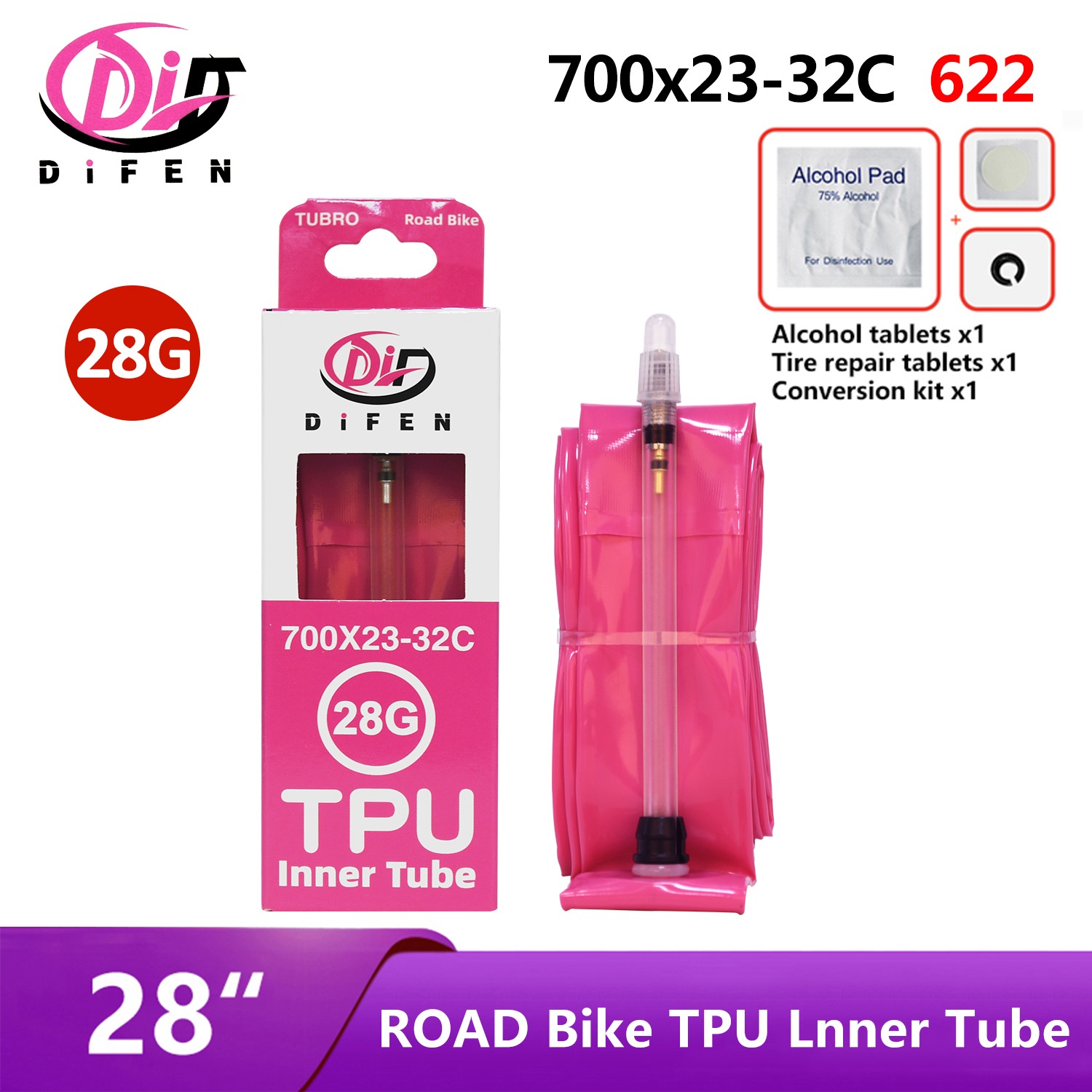 Difen TPU Road Bicycle Inner T - đánh giá và giá Inner Tube 700C