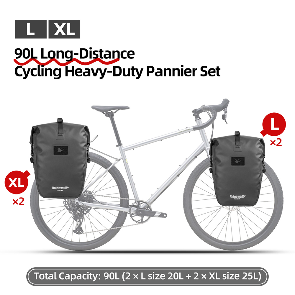 Rhinowalk Bike Pannier Side Ba - đánh giá và giá Cycling Commuter Backpack Waterproof
