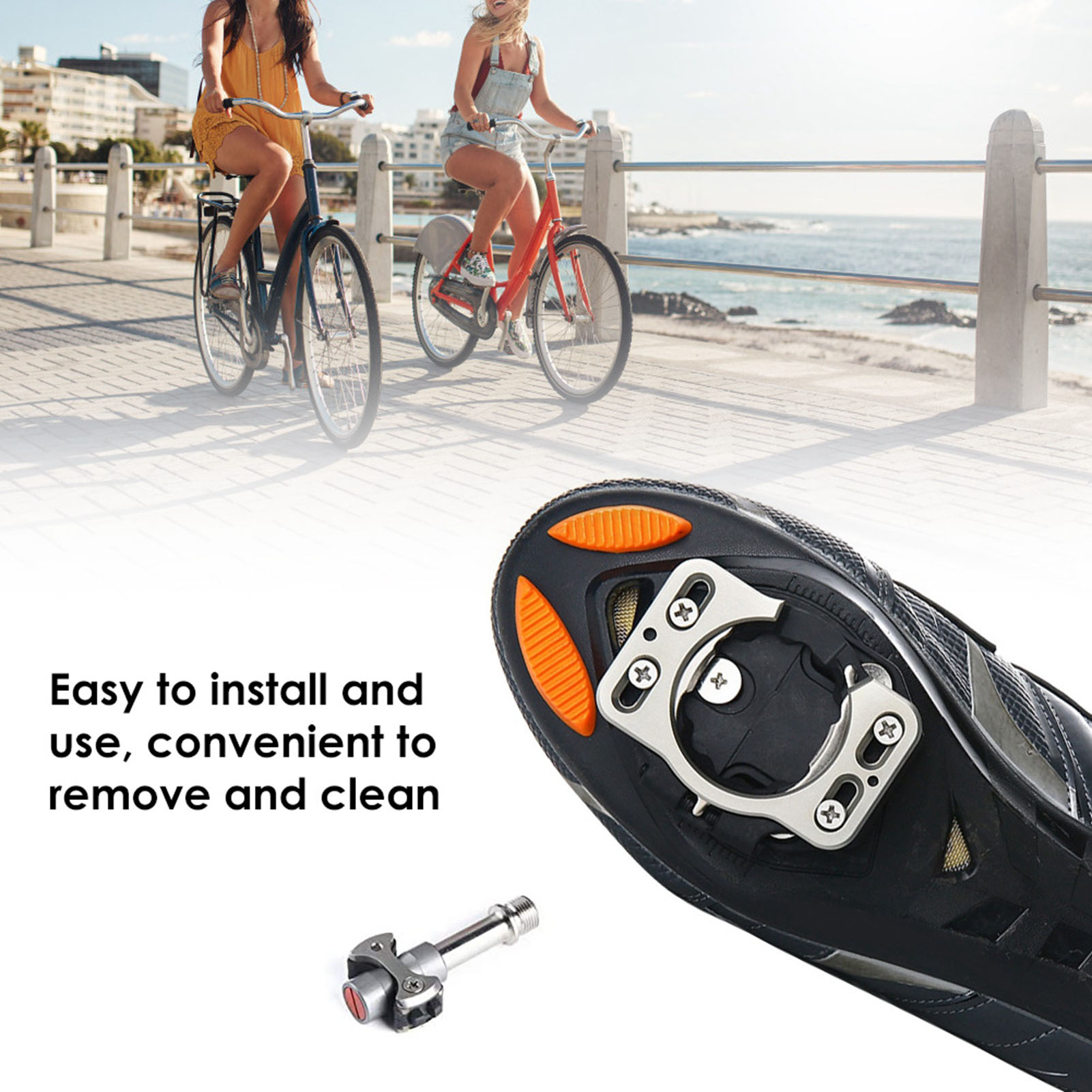 1 Pair Bicycle Pedal Cleats Qu - đánh giá và giá Cycling Commuter Shoes
