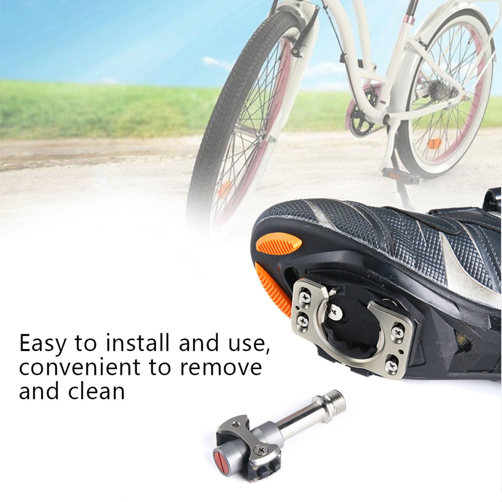 1 Pair Bicycle Pedal Cleats Qu - đánh giá và giá Cycling Commuter Shoes