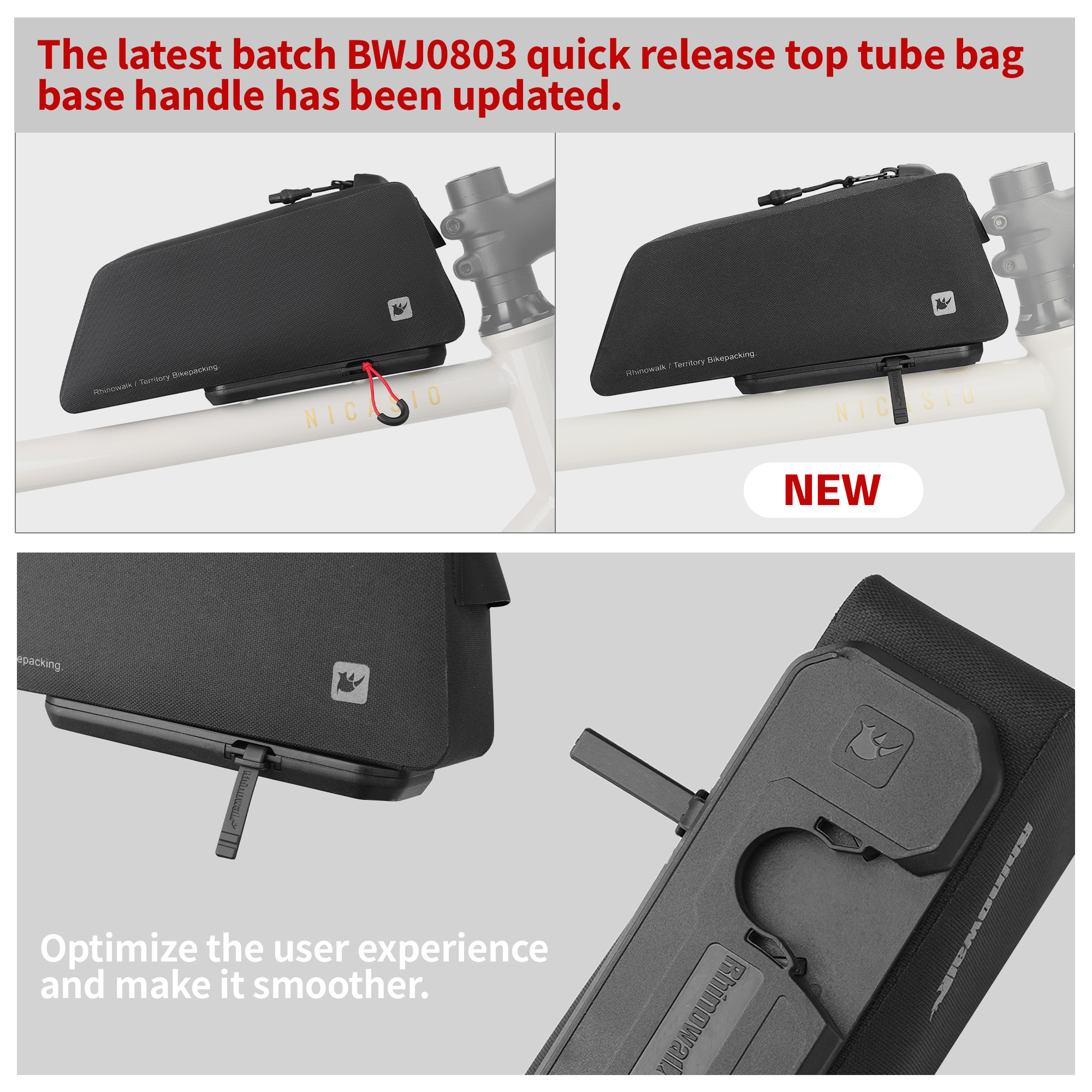 Rhinowalk Bike Top Tube Bag Qu - đánh giá và giá Cycling Commuter Backpack Waterproof