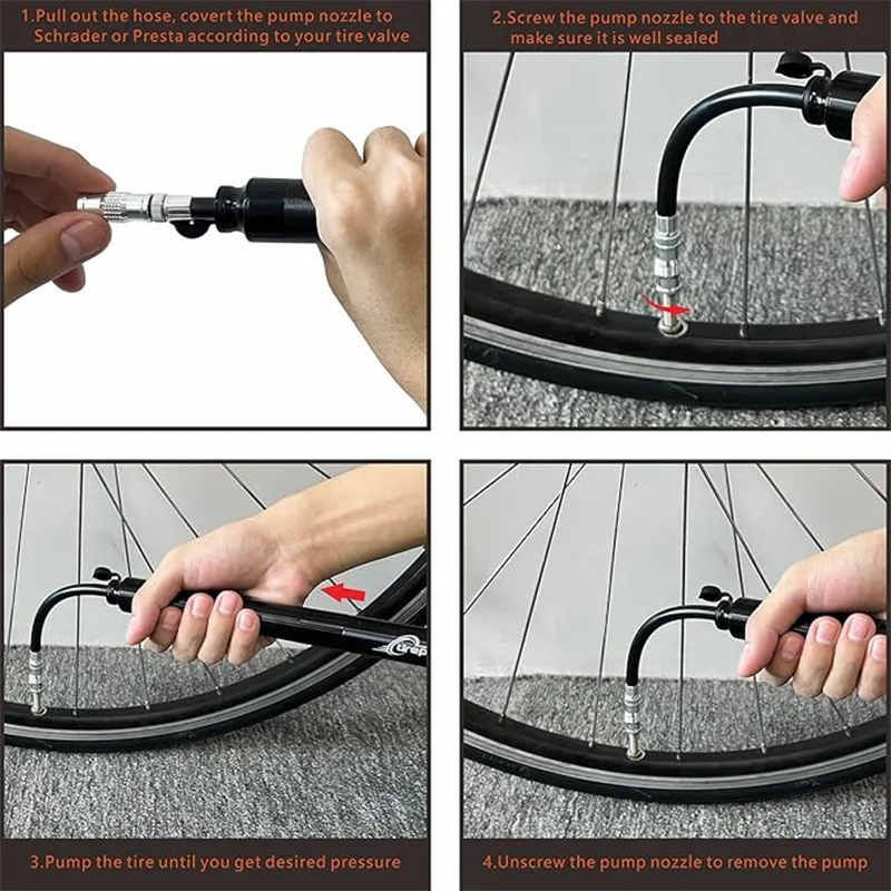 Tirepower 120 psi Bicycle Pump - đánh giá và giá Bike Pump Frame Mount