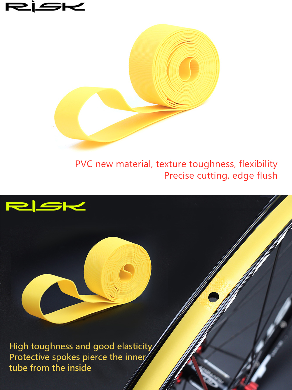 2pcs RISK Bicycle Rim Strip Ti - đánh giá và giá Inner Tube 700C