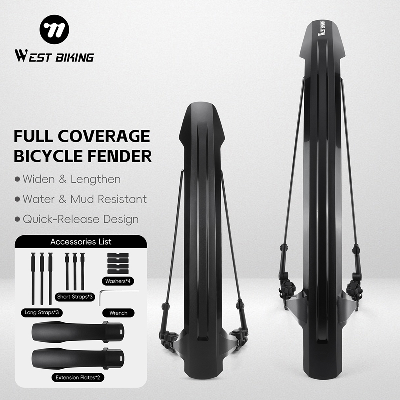 WEST BIKING Bike Fender Set 2P - đánh giá và giá Fender Mudguard Set
