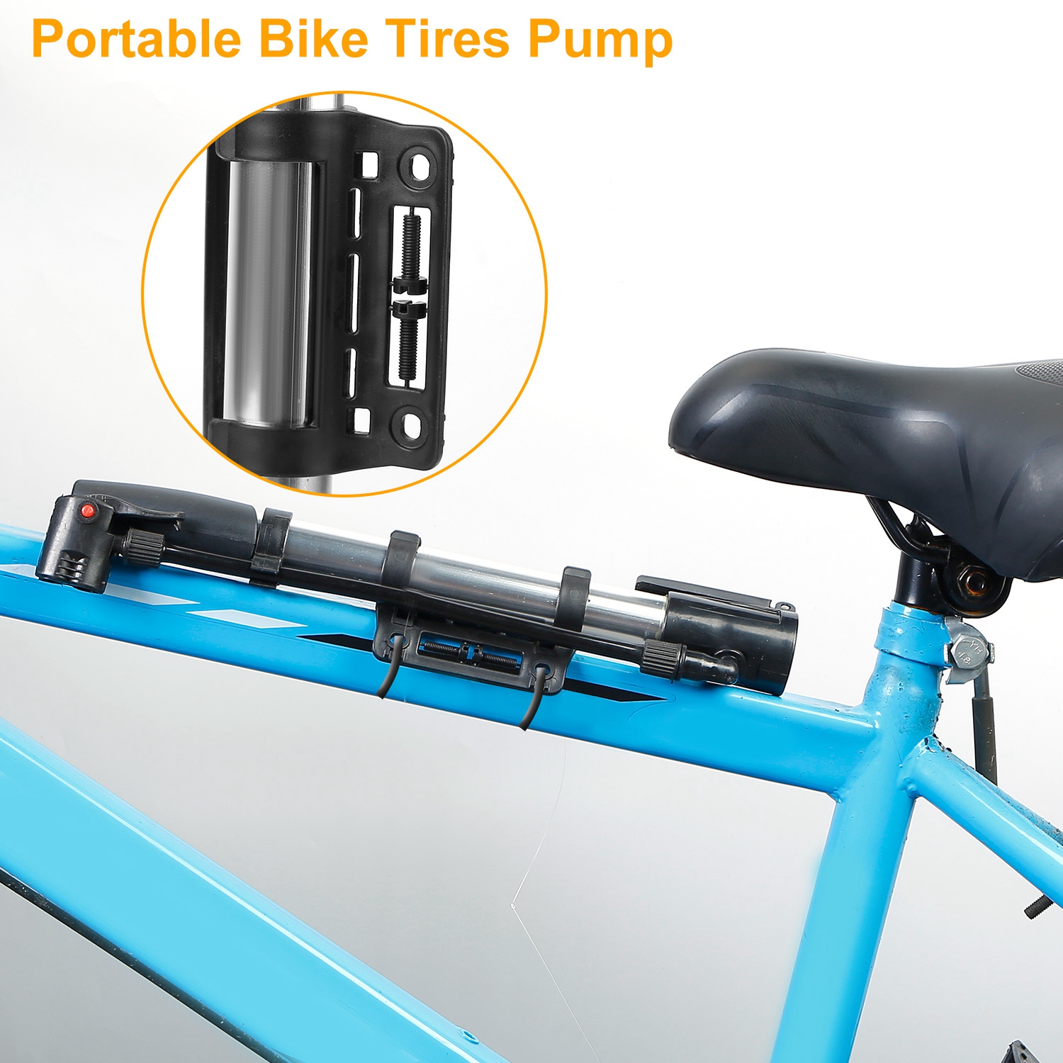 Portable Bike Pump Tire Inflat - đánh giá và giá Bike Pump Frame Mount