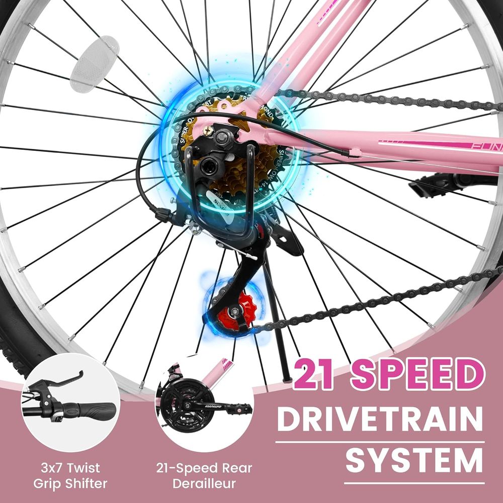 21-Speed 24/26 Inch Women's Mo - đánh giá và giá Cycling Commuting