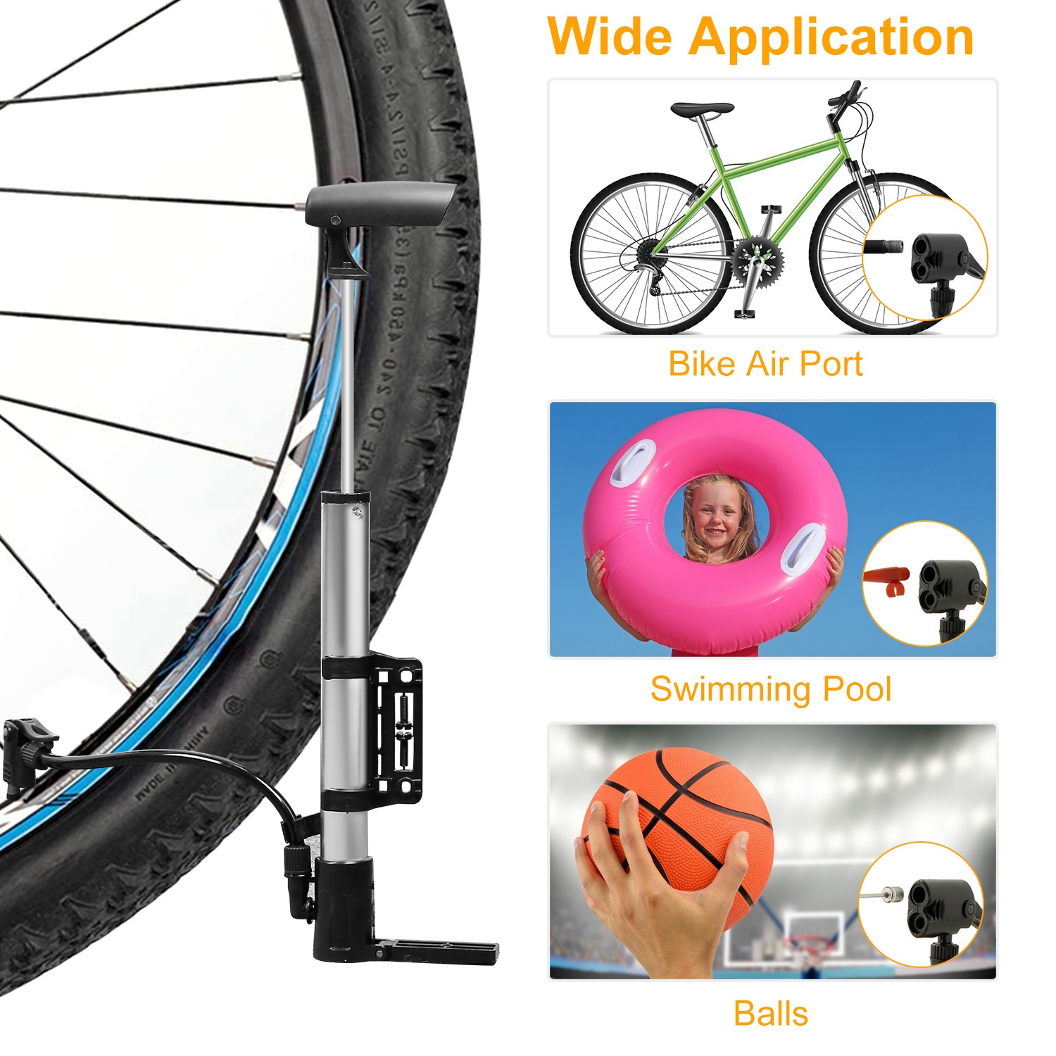 Mini Portable Bike Tire Pump,  - đánh giá và giá Bike Pump Frame Mount