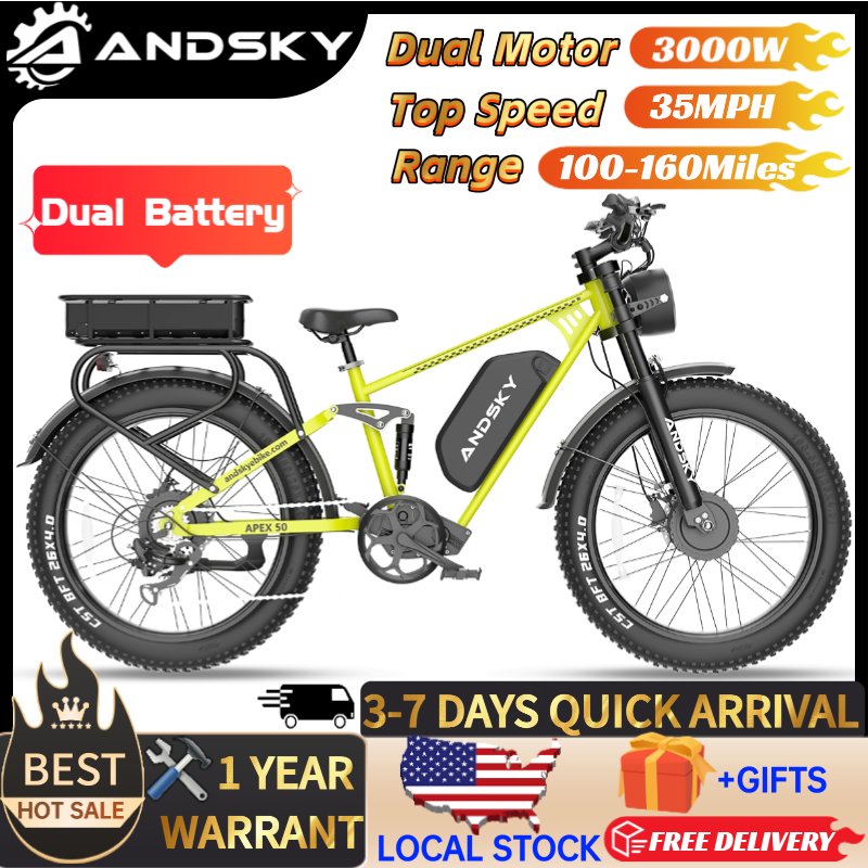 ANDSKY Apex50 AWD Electric Bik - đánh giá và giá Bike Pump Frame Mount