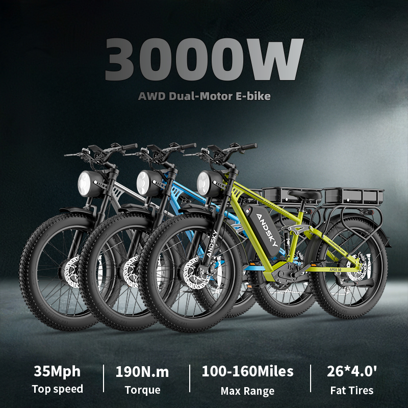 ANDSKY Apex50 AWD Electric Bik - đánh giá và giá Bike Pump Frame Mount
