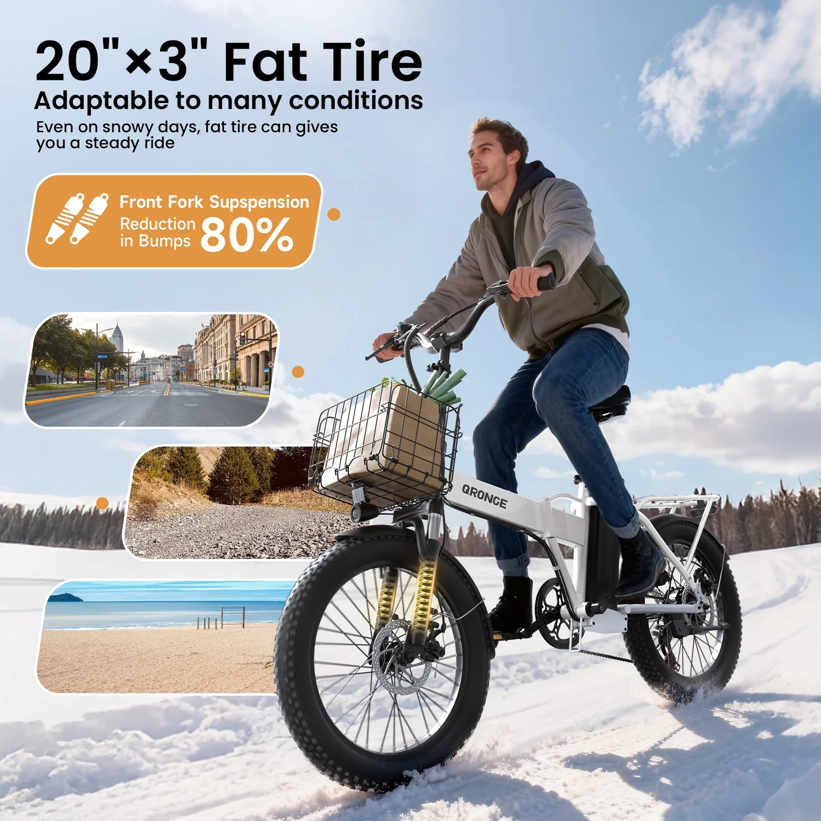 QRONGE Waterfall Folding Elect - đánh giá và giá Commuting With Bike